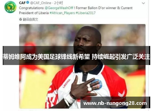 蒂姆维阿成为美国足球锋线新希望 持续崛起引发广泛关注