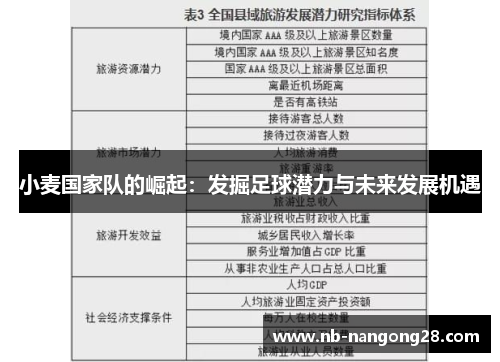 小麦国家队的崛起:发掘足球潜力与未来发展机遇