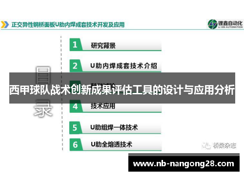 西甲球队战术创新成果评估工具的设计与应用分析